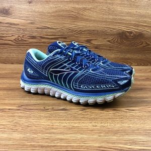Brooks Glycerin 12 Blue Athletic Running Shoes